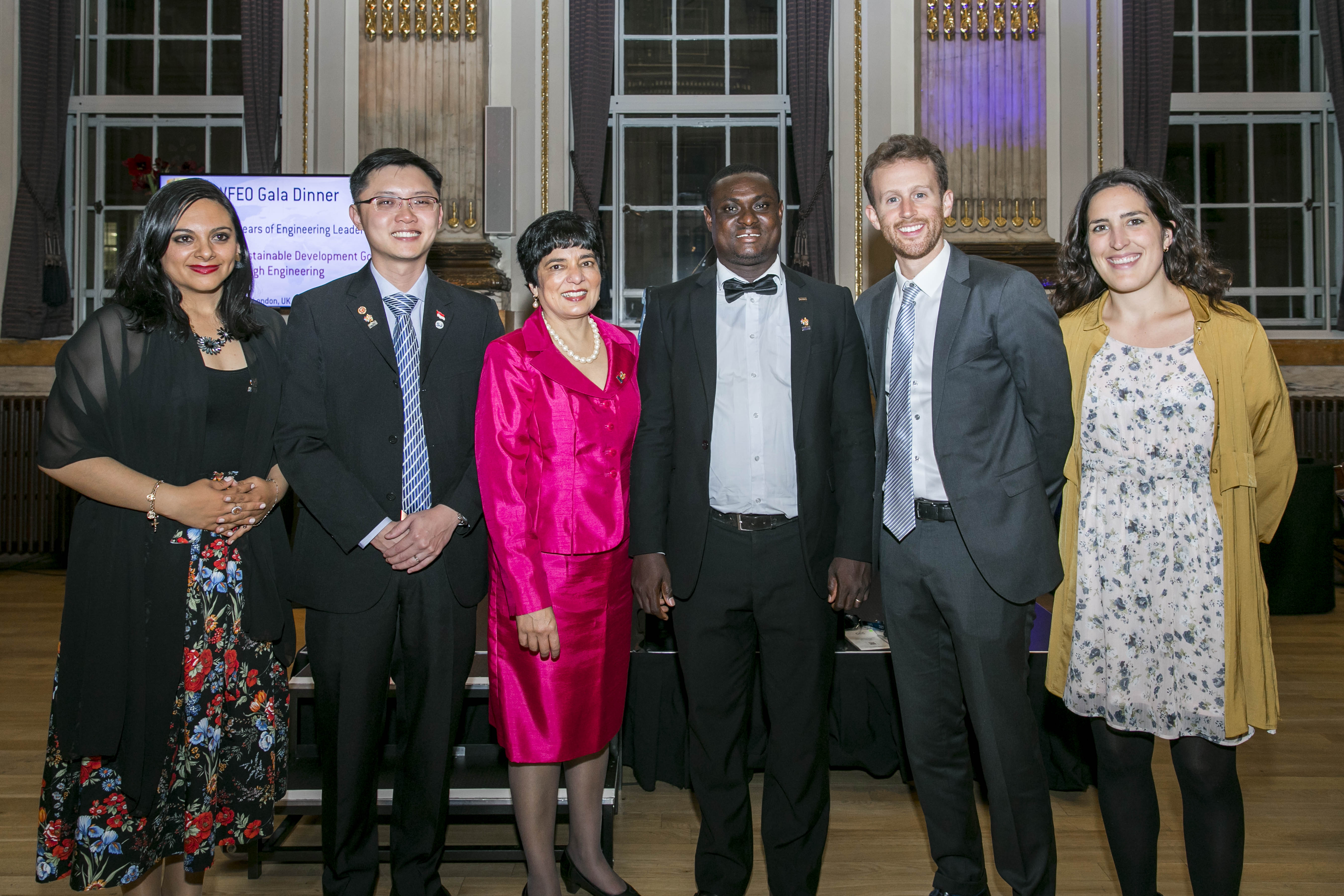 Young Engineer winners at the Gala Dinner