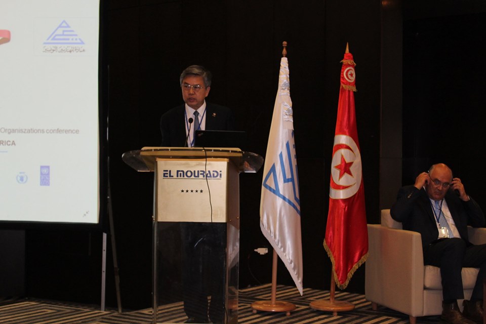 WFEO President Elect Prof. Gong Ke speaking at the EFS Africa Conference
