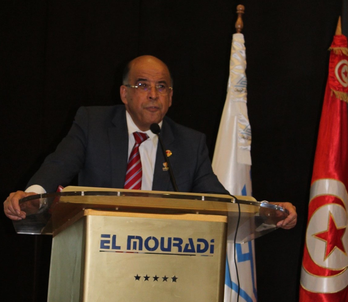 Theme leader in the WFEO Committee on Engineering and the Environment (CEE) Fethi Thabet speaking at the EFS Africa Conference