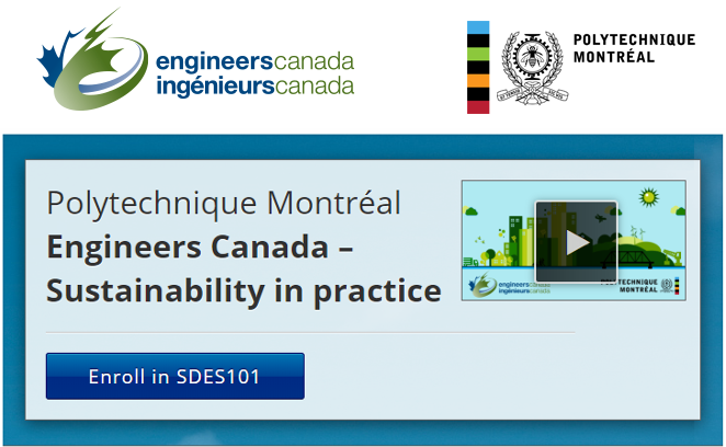 Massive Open On-Line Course - Engineers Canada – Sustainability in practice